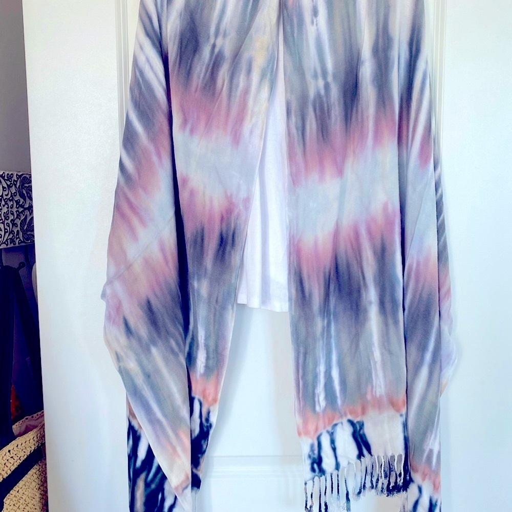 Brightly Twisted Tie-dyed scarf